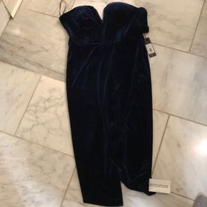 Yum Kim blue velvet dress- brand new with tags